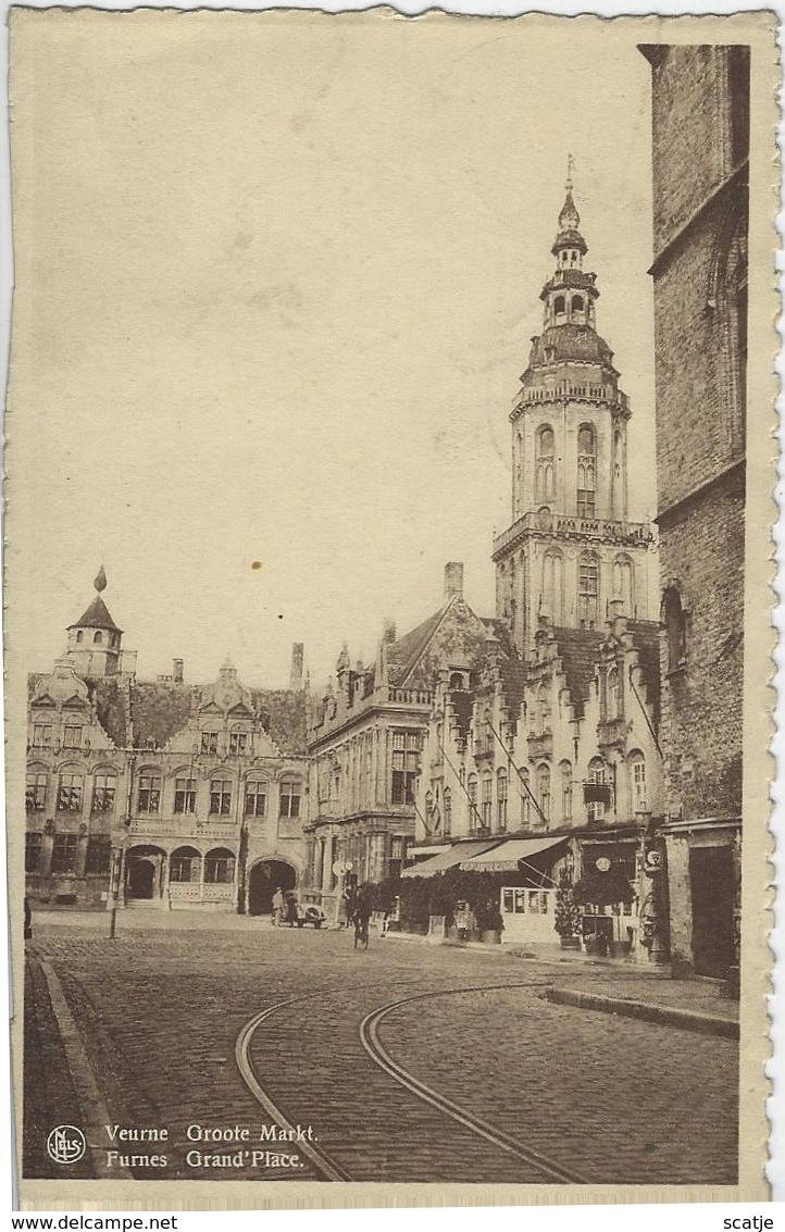 Veurne    Groote Markt   -   1939   Mol  Naar   Herentals - Veurne