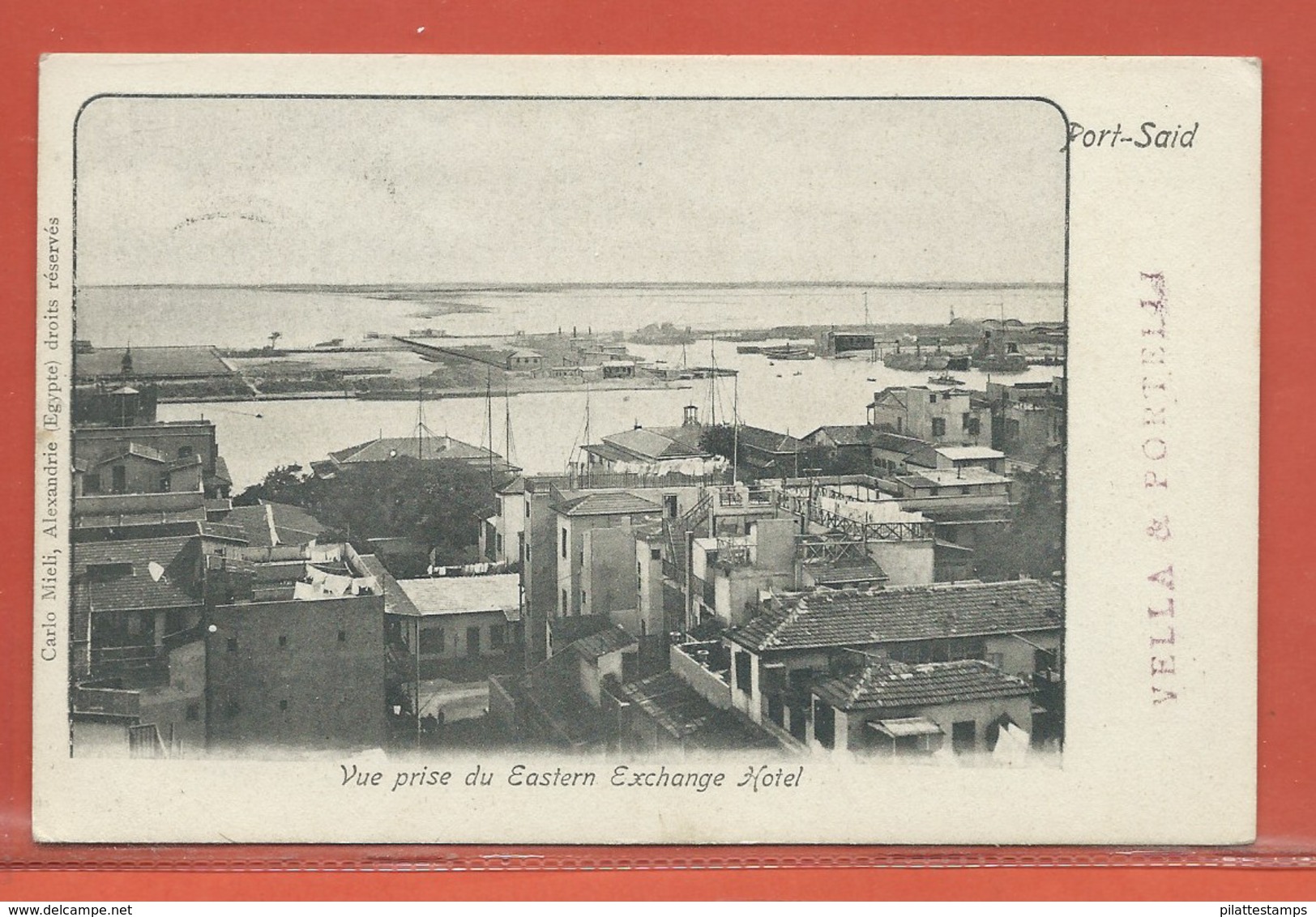 PORT SAID CARTE POSTALE AFFRANCHIE DE 1902 POUR POUR NANTES FRANCE - Covers & Documents