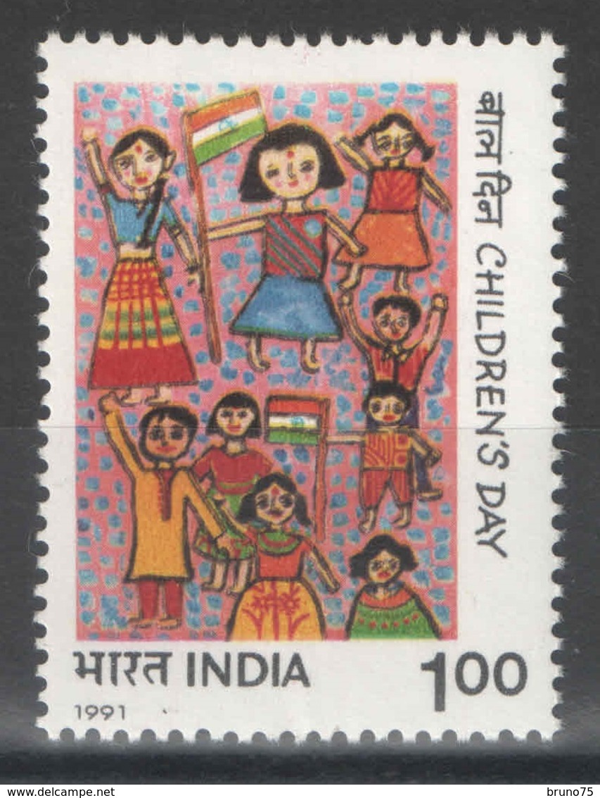 Inde - YT 1122 ** MNH - 1991 - Journée Des Enfants - Neufs