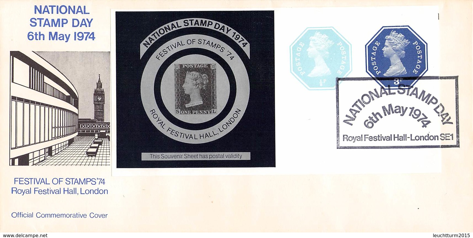 GROSSBRITANNIEN - BRIEFE, KARTE, BLOCK NATIONAL STAMP DAY 1974, 1987 /ak494 - Otros & Sin Clasificación