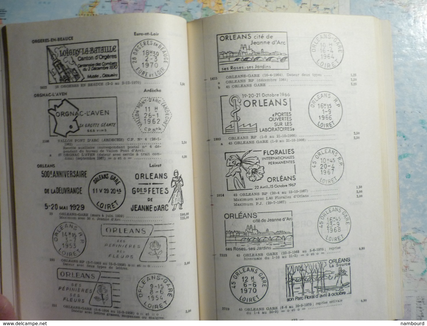 Catalogue des oblitérations mécaniques  à flamme illustrée ou stylisée 3-e édition 1971 Tomes I et II