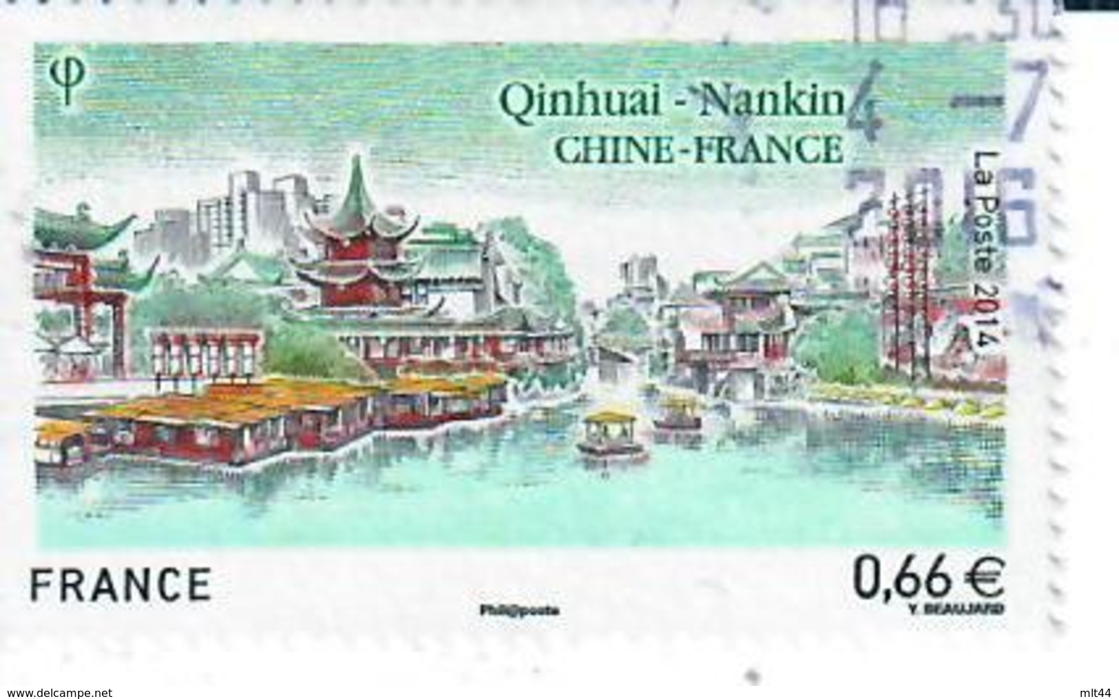 Yt 4847-1 Quinhai Nankin France-coree Cachet Rond - Gebraucht