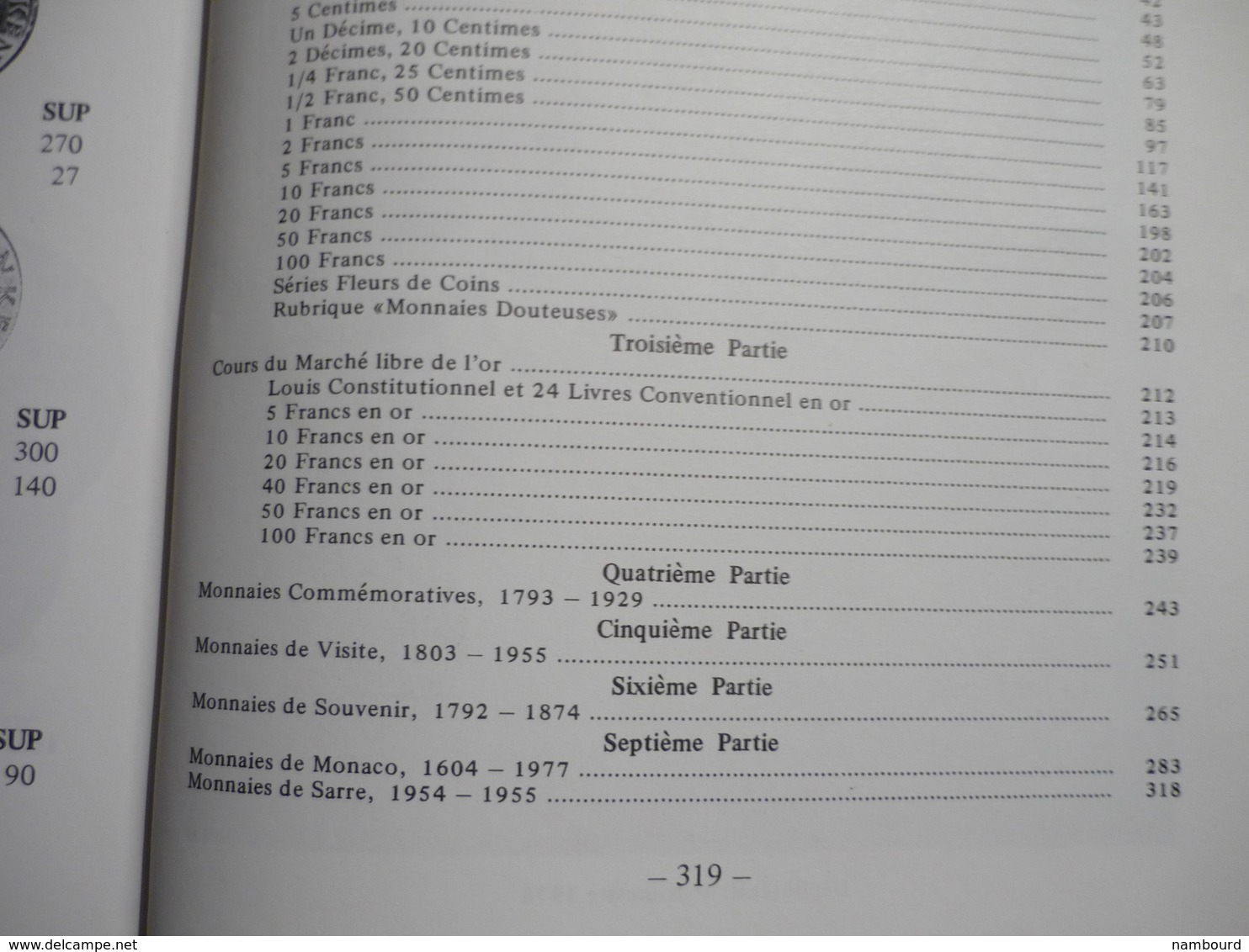 Catalogue Monnaies Françaises 1789-1979 Victor Gadoury 4-e édition