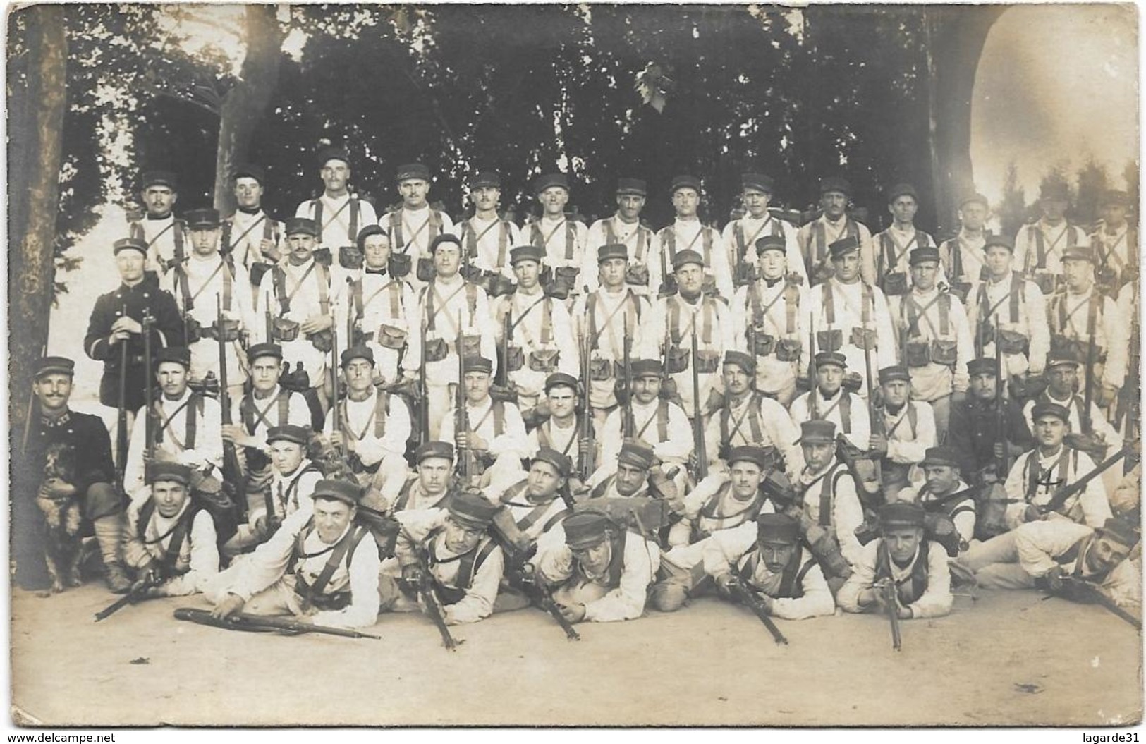 Militaria - Carte Photo Groupe De  Soldats - - Characters