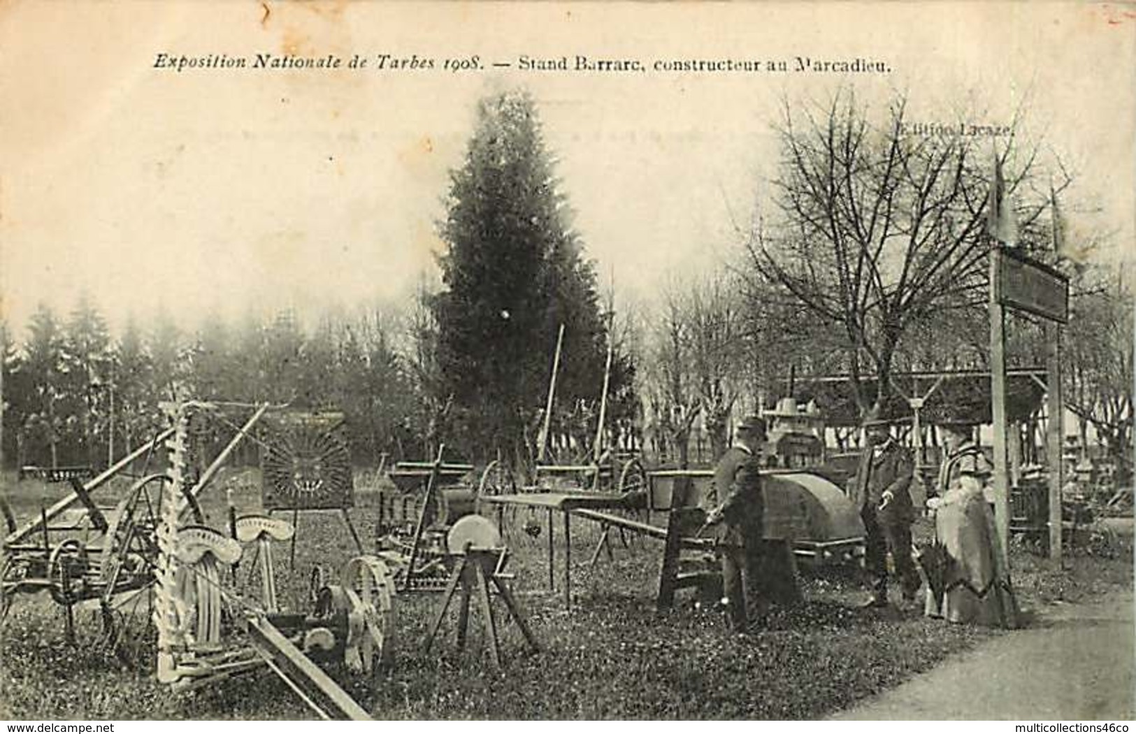 080320A - 65 TARBES Exposition Nationale 1908 Stand Barrarc Constructeur Marcadieu - Machine Agricole Agriculture - Tarbes