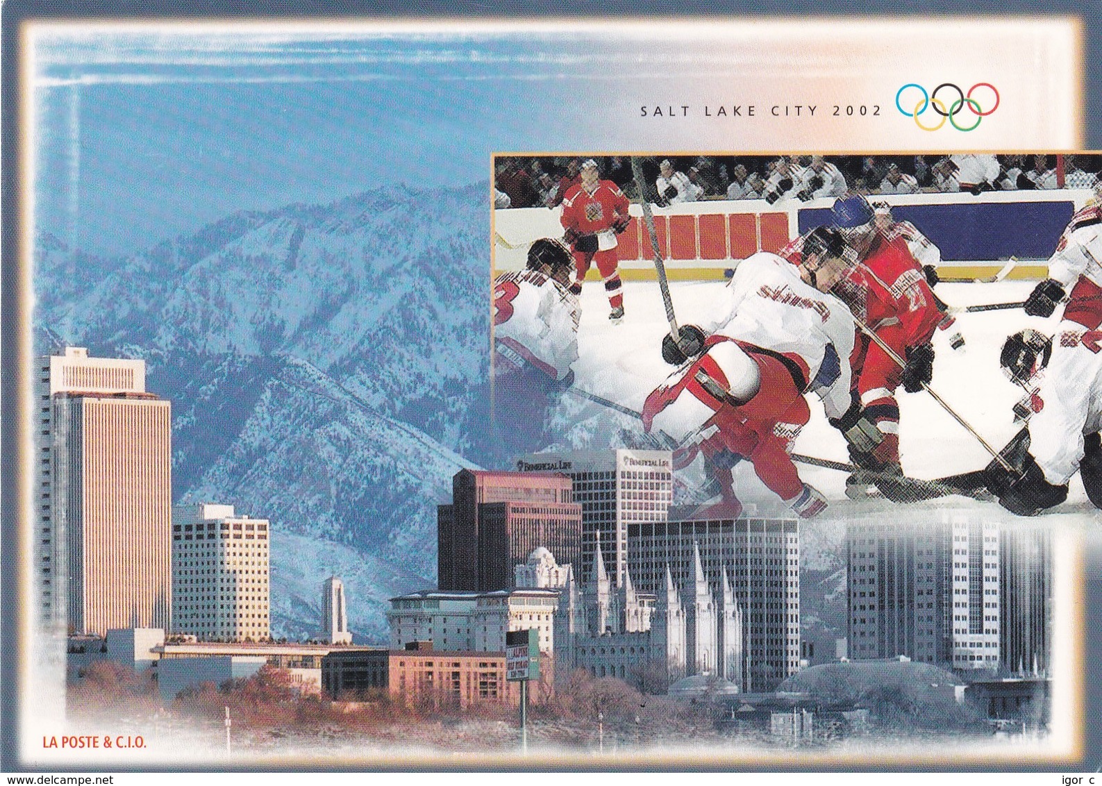 Switzerland 2002 Card: Ice Hockey Sur Glace Eishockey: Olympic Games 2002 Salt Lake City; Swiss Hockey At Olympic Games - Eishockey