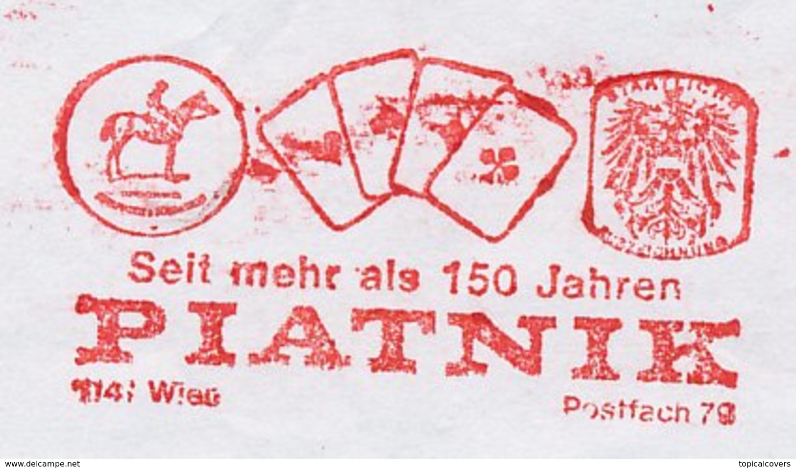 Meter Cut Austria 1998 Playing Cards - Piatnik - Horse - Non Classificati