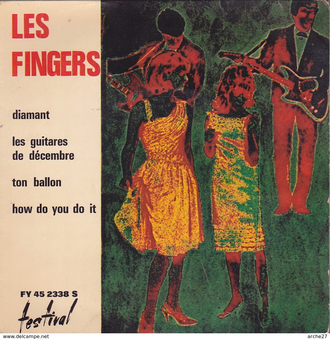 LES FINGERS - EP - 45T - Disque Vinyle - Diamant - 2338 - Instrumentaal