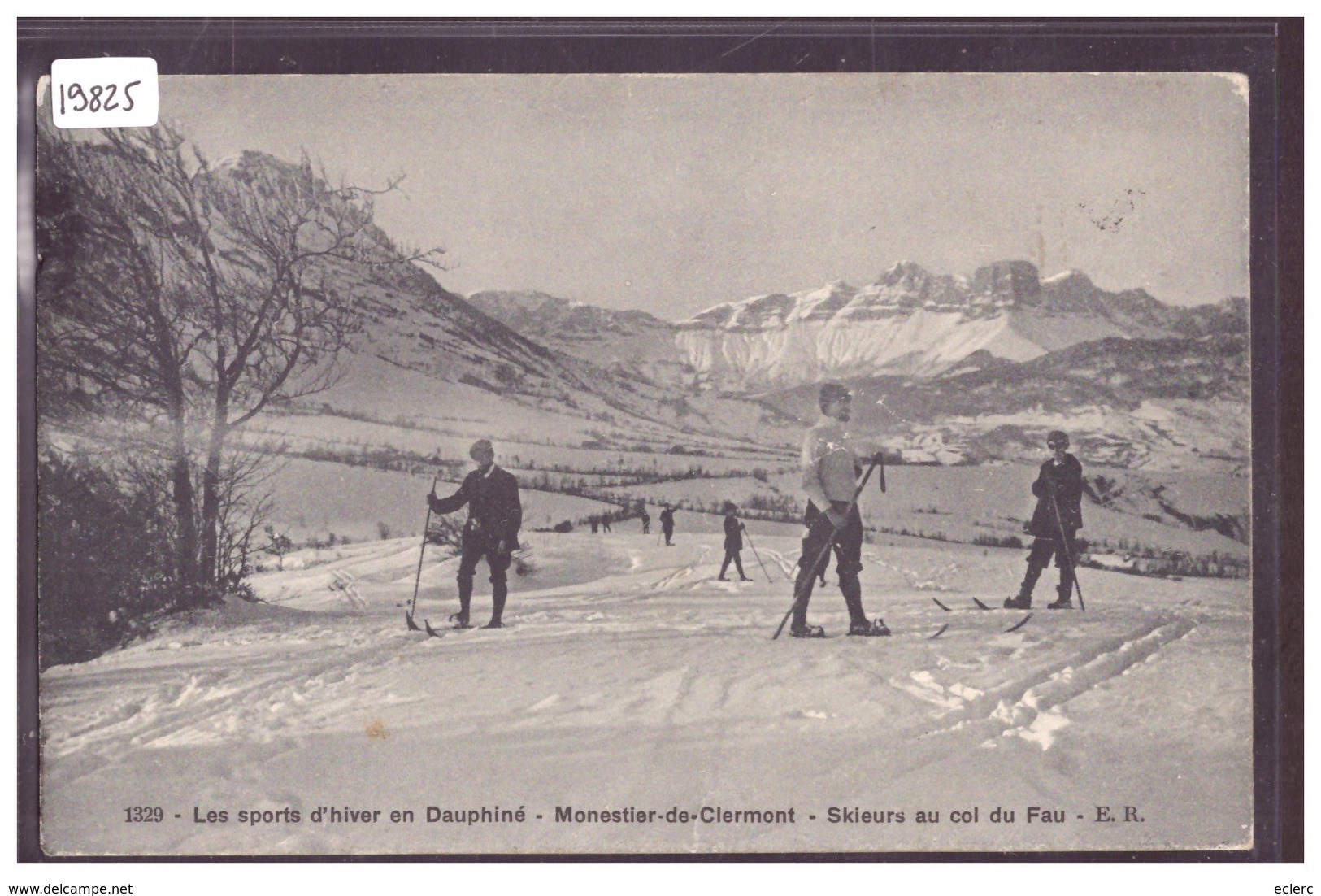 MONESTIER DE CLERMONT - SPORTS D'HIVER EN DAUPHINE - SKIEURS AU COL DE FAU - TB - Autres & Non Classés