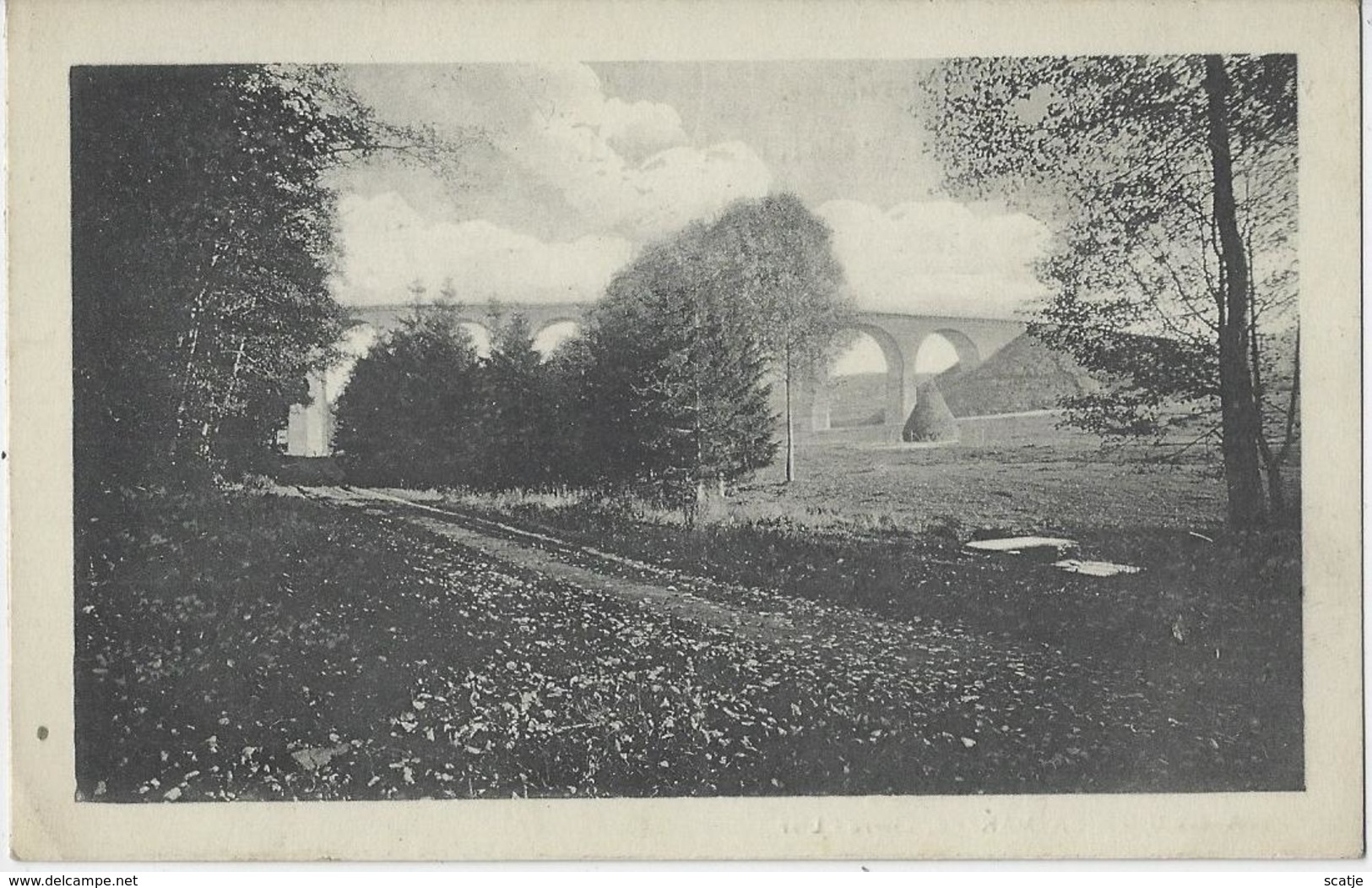 Vielsalm.   -    Le Grand Pont Du Chemin De Fer.   -   Reklame! - Vielsalm