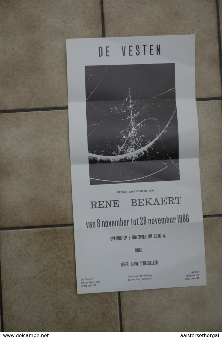 Aalst 1986 Affiche Tentoonstelling Rene Bekaert - Historische Dokumente