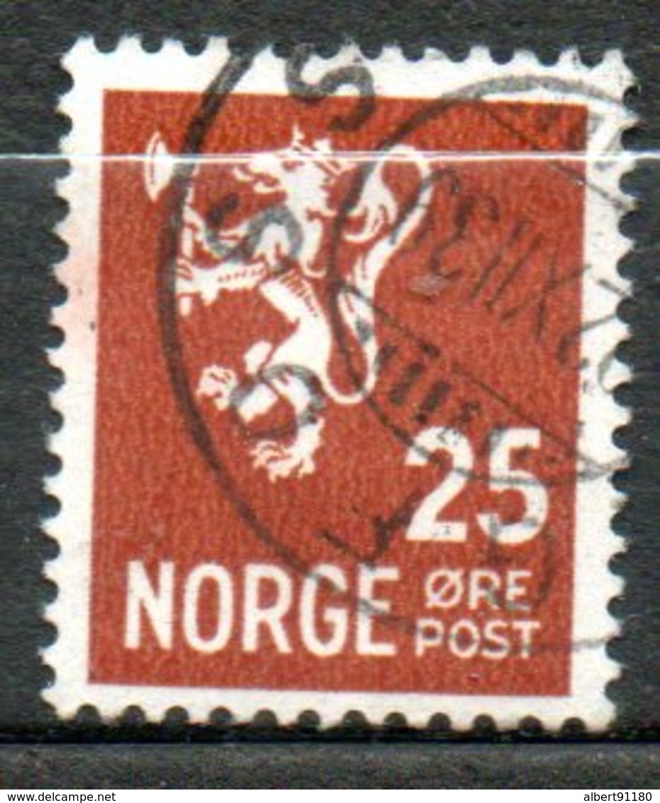 NORVEGE  25o Brun Rouge 1941 N° 230 - Oblitérés