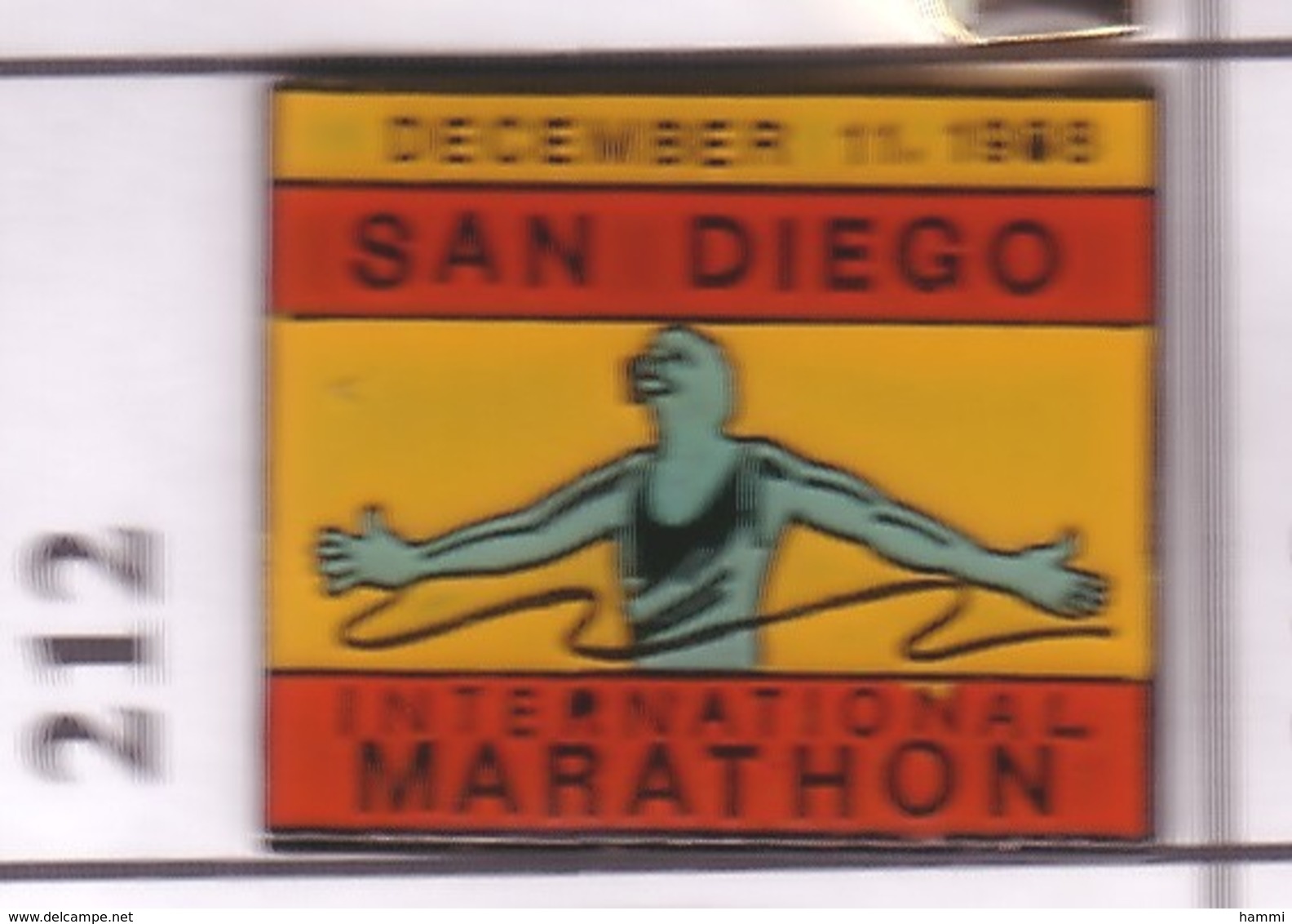 A212 Pin's MARATHON SAN DIEGO Californie Usa Achat Immédiat - Athlétisme