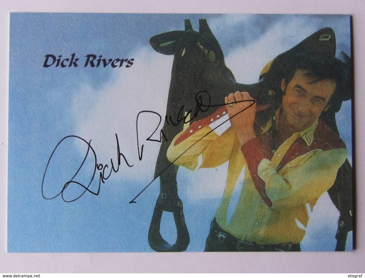 Dick RIVERS - Signé / Hand Signed / Dédicace Authentique / Autographe - Chanteurs & Musiciens