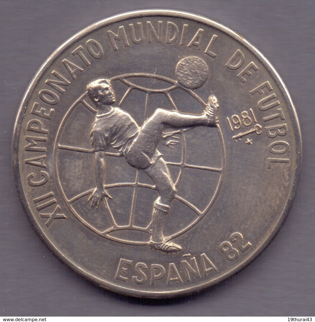 Kuba, 1 Peso 1982, "Fussball - Weltmeisterschaft" In Spanien, Unc. - Cuba