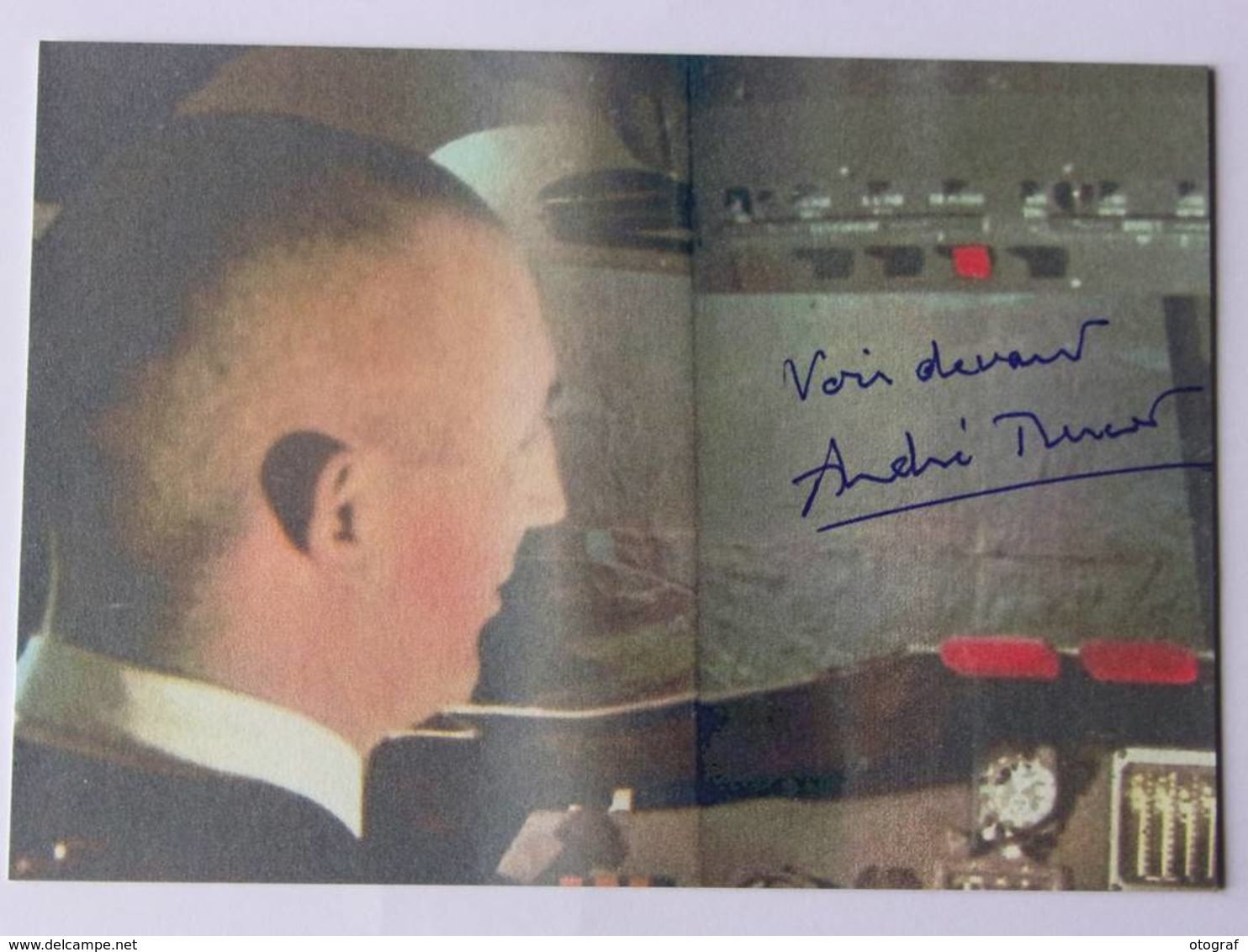 André TURCAT - Signé / Hand Signed / Dédicace Authentique / Autographe - Aviateurs
