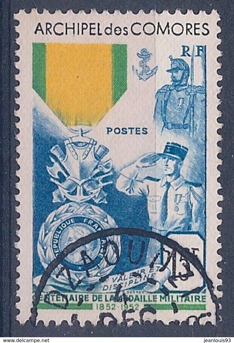COMORES - 12  MEDAILLE MILITAIRE OBL USED COTE 50 EUR - Used Stamps
