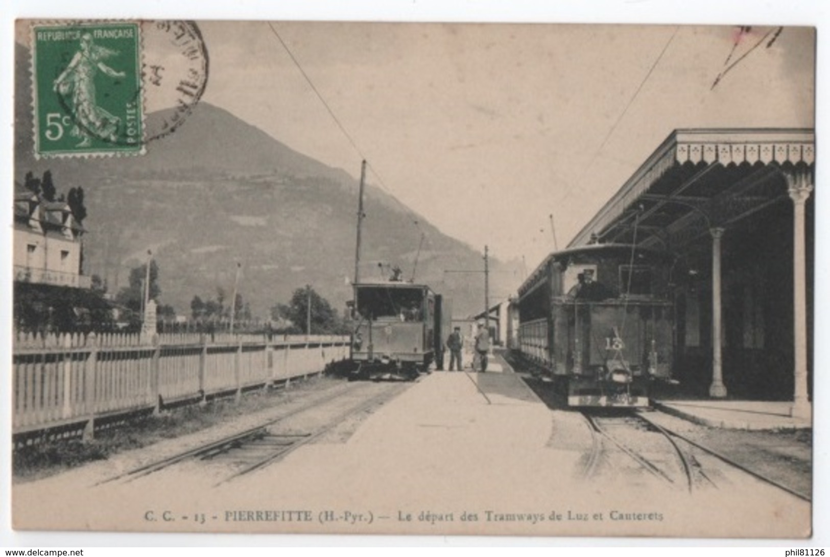 PIERREFITTE Le Départ Des Tramways De Luz Et Cauterets - Autres & Non Classés