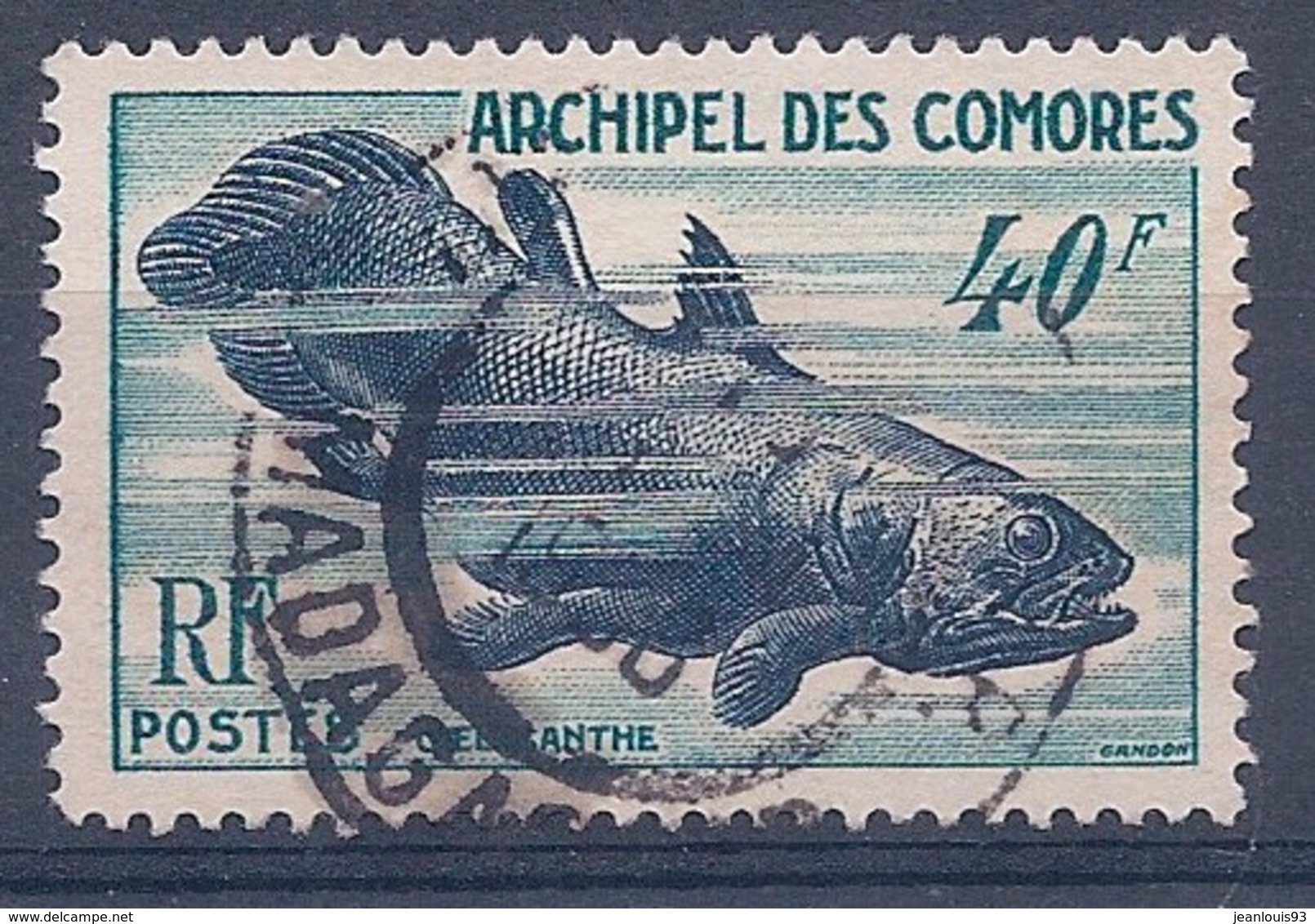 COMORES - 13  COELACANTHE OBL USED COTE 20 EUR - Used Stamps