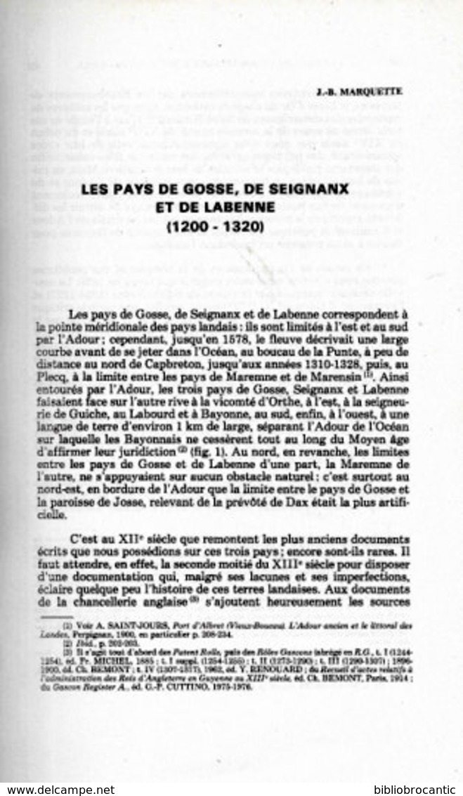 " BIARRITZ Au 18éme SIECLE "MELANGES D'HISTOIRE Par J.Darrigrand/M.Rousseau/J.Cazenave - Baskenland