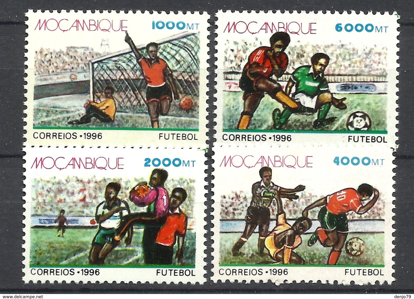 MOZAMBIQUE  1996 FOOTBALL  SET MNH - Mosambik