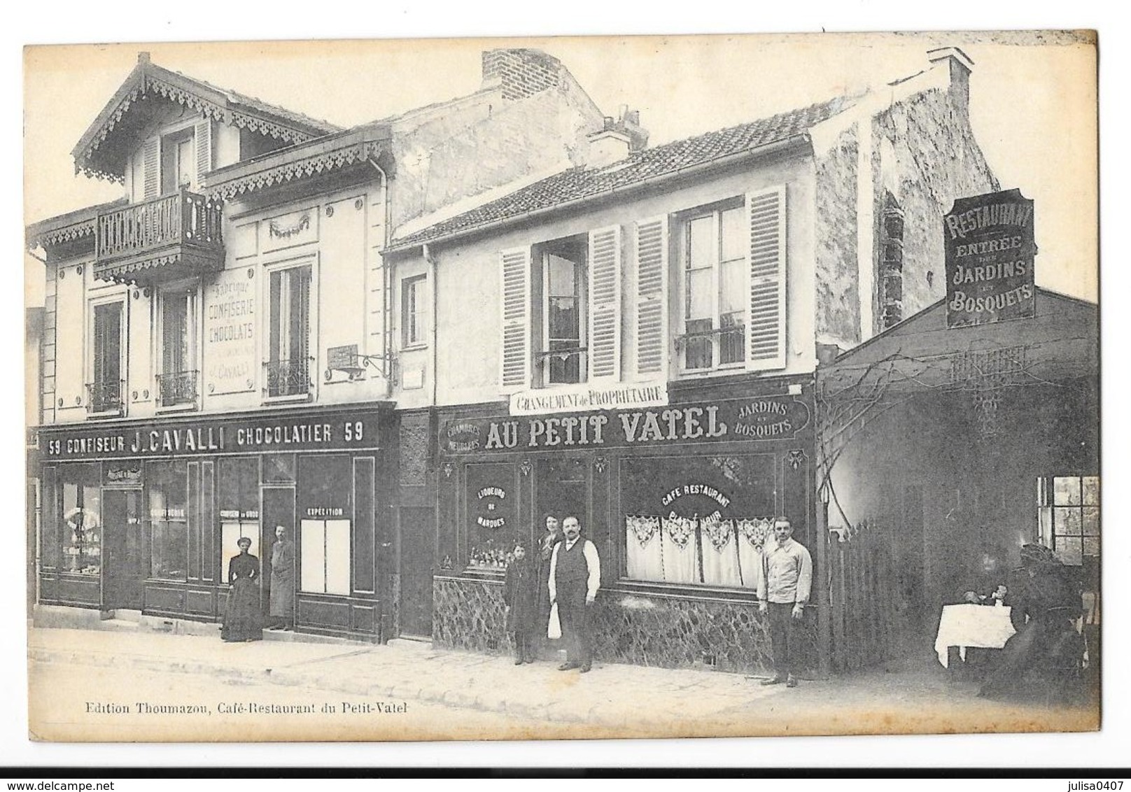 LE PLESSIS ROBINSON (92) Devanture Restaurant Au Petit Vatel 74 Rue De Malabry - Le Plessis Robinson