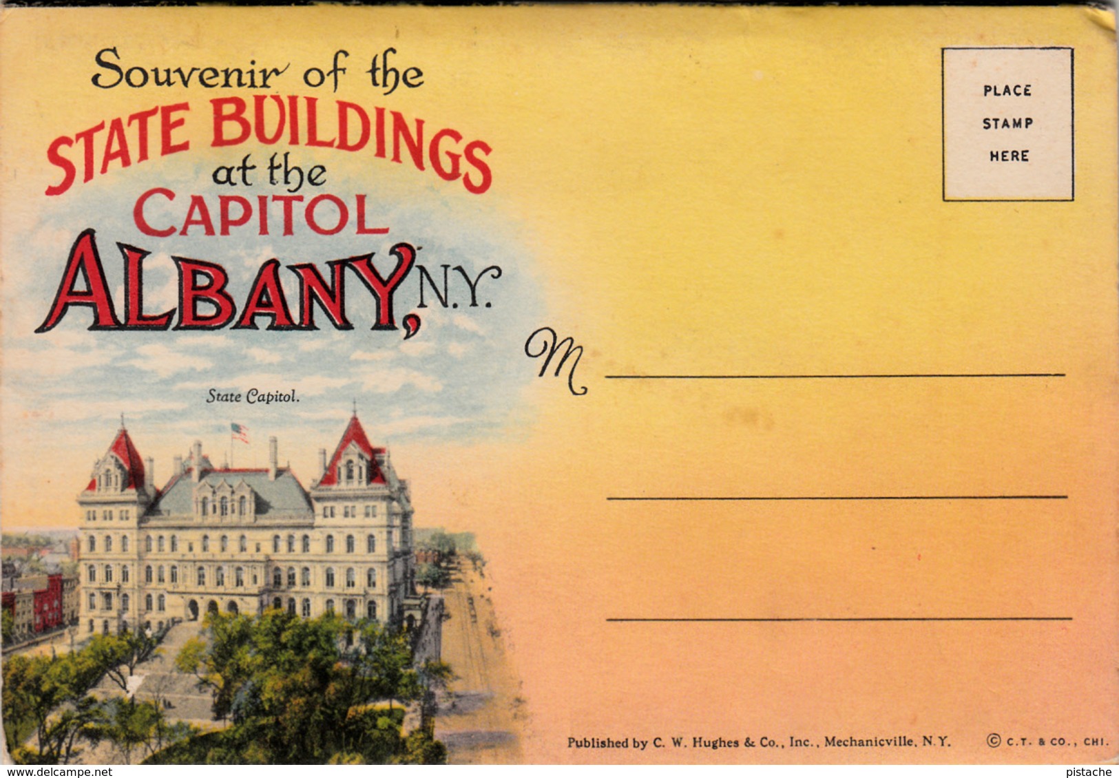 Vintage 1945-1950 - Albany New York - State Buildings At The Capitol - Souvenir Folder With 18 Views - Unused - Albany
