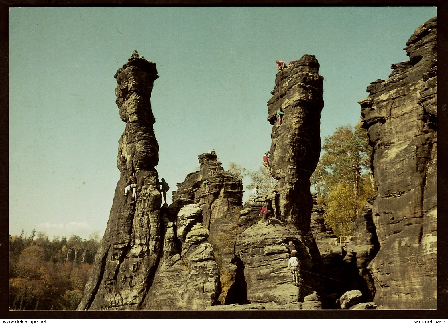 Elbsandsteingebirge  -  Die Herkulessäulen Im Bielatal  -  Ansichtskarten Ca.1985    (12517) - Rosenthal-Bielatal