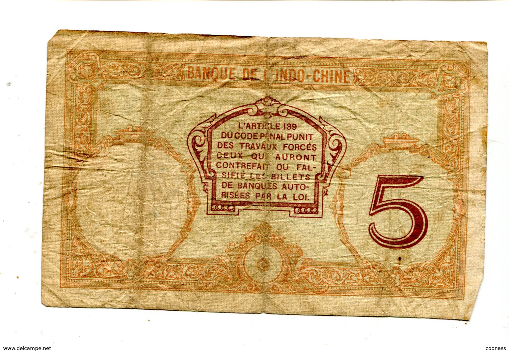 NEW CALEDONIA NOUMEA 5 FRANCS F+ 3.95 - Other - Oceania