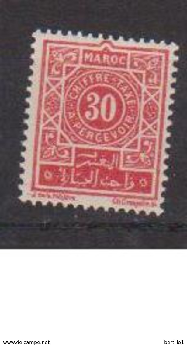 MAROC         N°  YVERT  :     TAXE  31   NEUF AVEC  CHARNIERES      (  CH  02/22  ) - Timbres-taxe