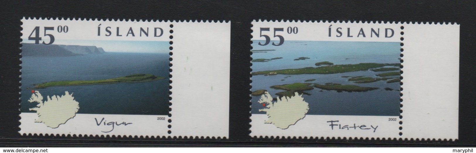 LOT 75 - ISLANDE  N° 921/922 ** - ILES - Inseln