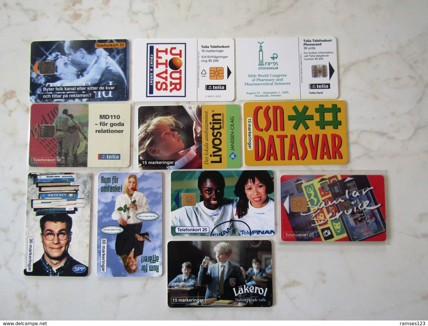 LOT DE 11 CARTES PRIVATE  SWEDEN   LOW TIRAGE  TOP CONDITION - Sweden