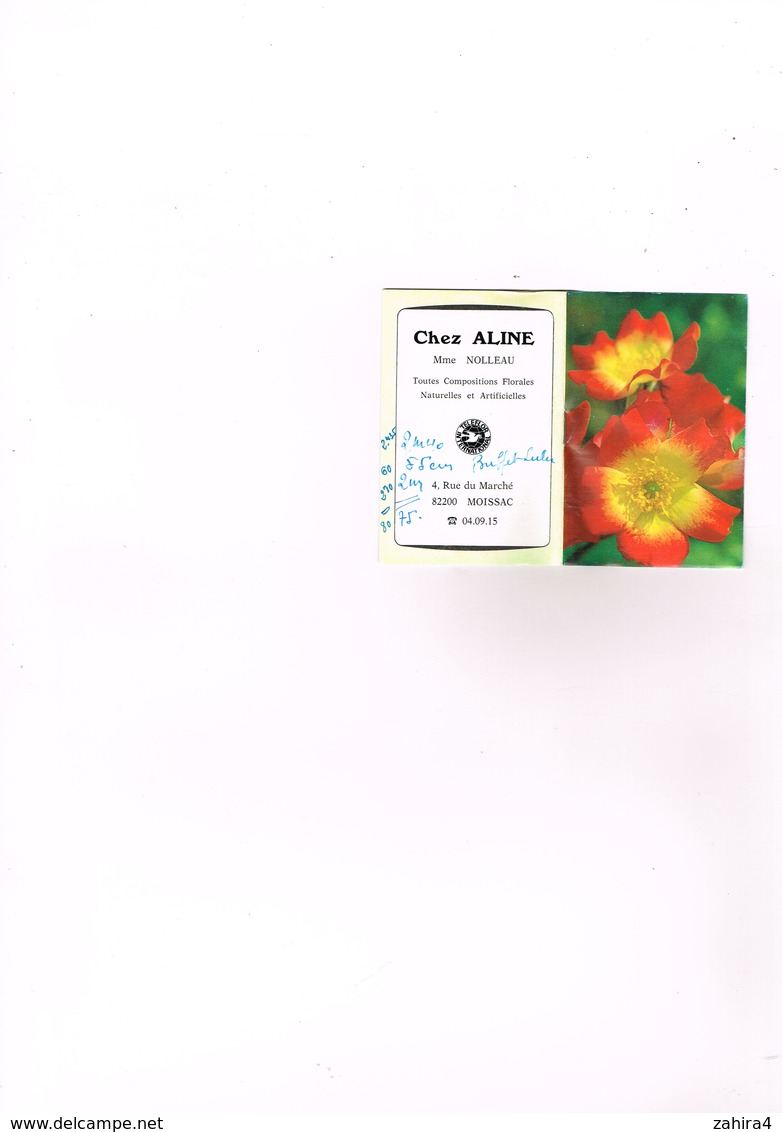 1 Petit Agenda De 20 Pages 1985 Langage Des Fleurs Chez Aline Mme NolleauCompositions Florales Moissac Tarn Et Garonne - Petit Format : 1981-90