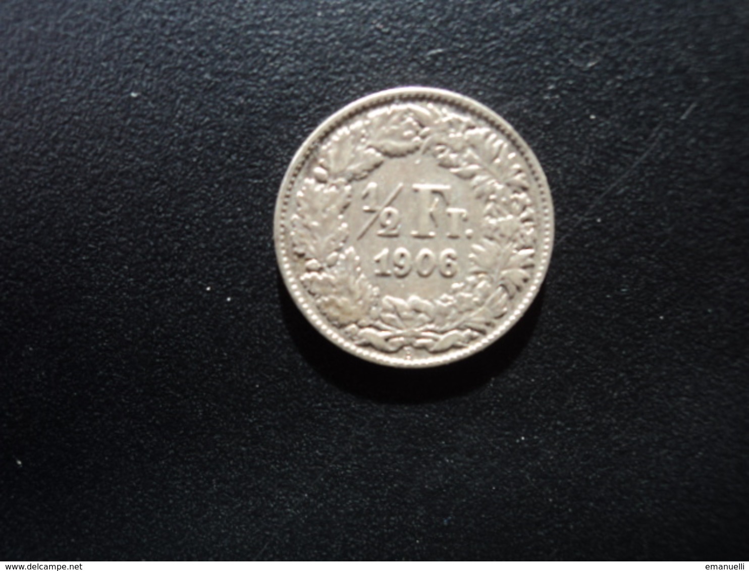 SUISSE : 1/2 FRANC   1906 B     KM 23      TTB - 1/2 Franc