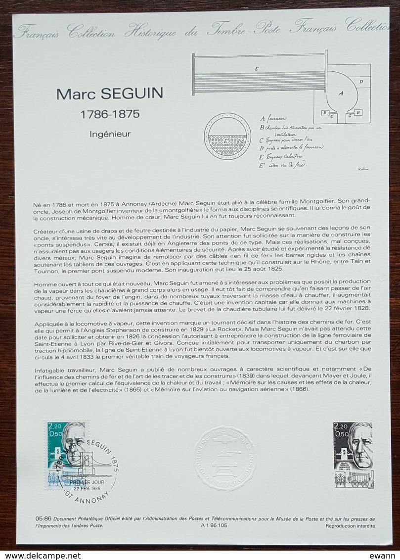 COLLECTION HISTORIQUE - YT N°2399 - MARC SEGUIN - 1986 - 1980-1989