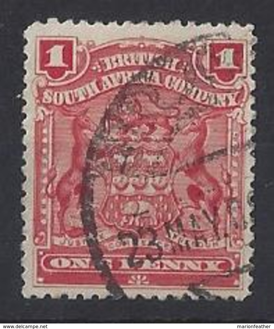 RHODESIA....".B.S.A.C."....QUEEN VICTORIA...(1887-01).." 1898 ".......1d......SG78......CDS....VFU....... - Zuid-Rhodesië (...-1964)