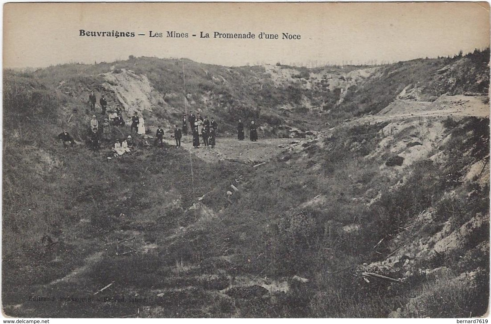 80  Beuvraignes  Les Mines  - La Promenade D'une Noce - Beuvraignes