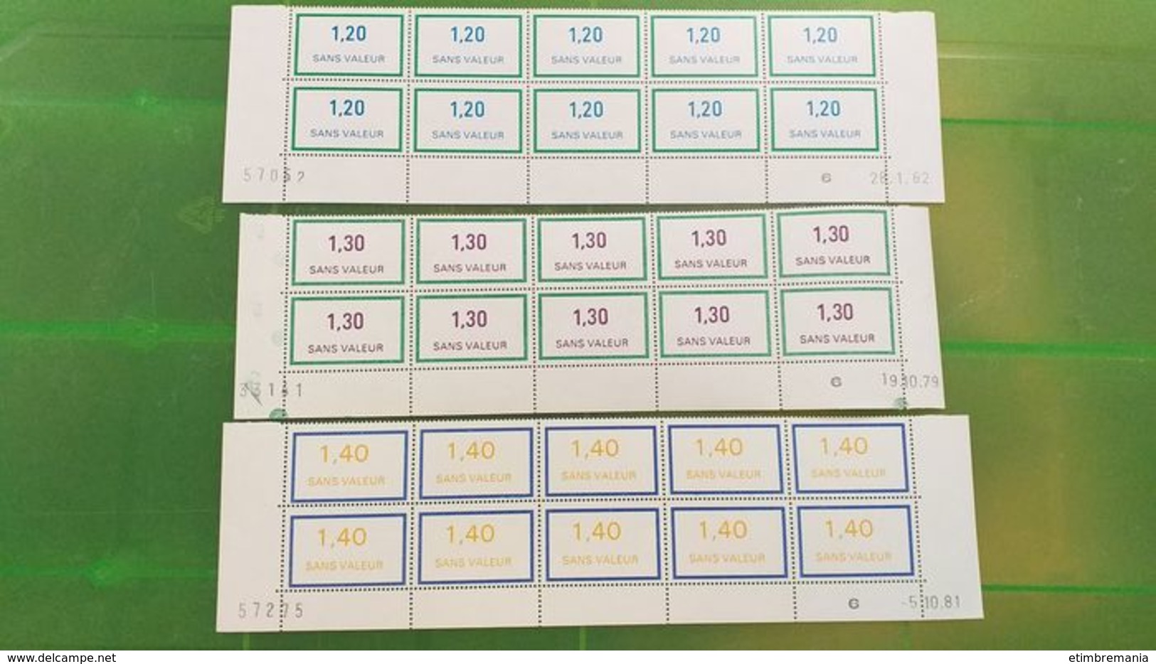 LOT N° e 199 FRANCE un lot de cours d'instructions en bloc de 10 ex. neufs **