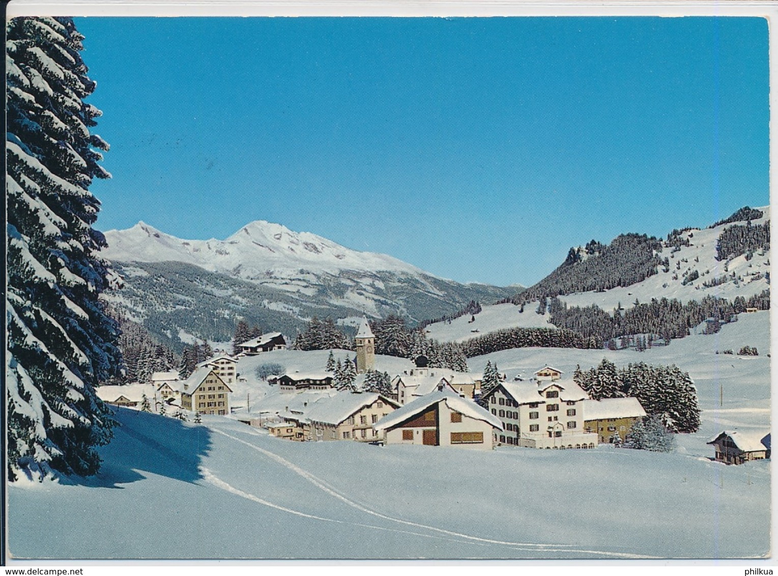 Parpan Mit Calanda - Foto A. Schiess Seewies - Gelaufen Parpan Nach Arlesheim - Parpan