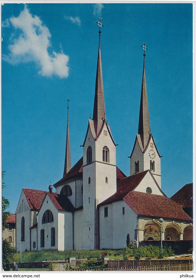 Klosterkirche Muri AG - Foto/Verlag J. Stenz Muri - Gelaufen Muri Nach Basel - Muri