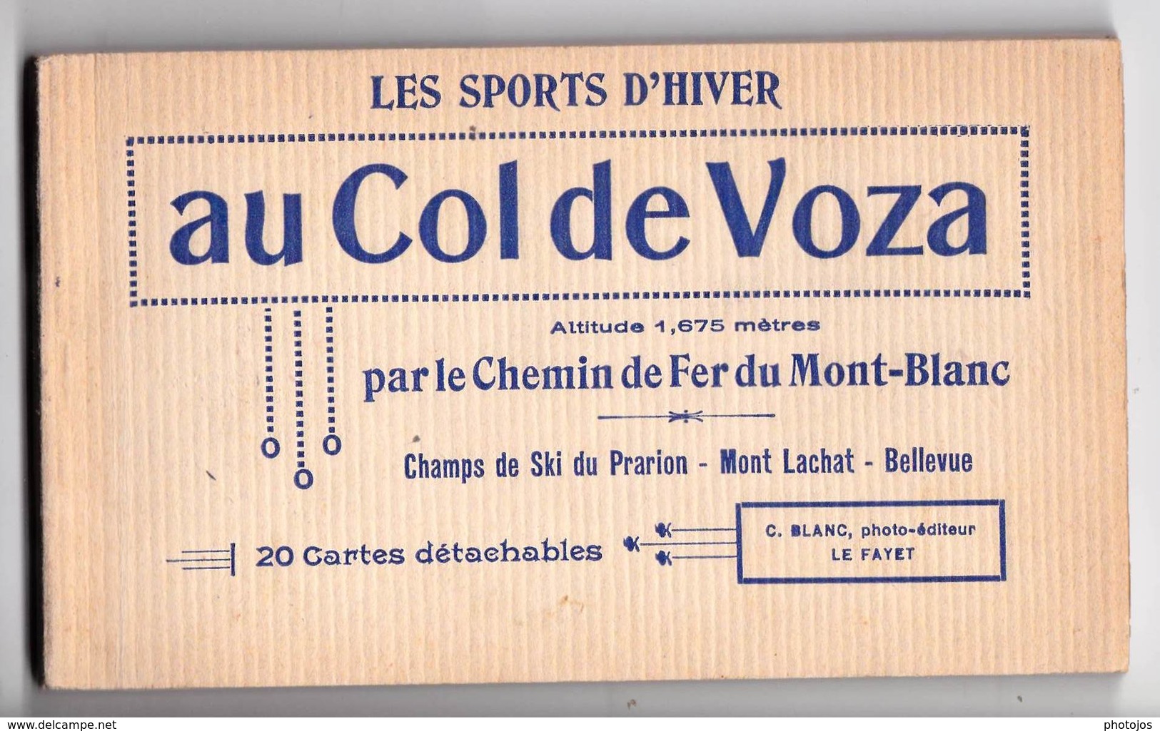 Carnet Complet Neuf Du Chemin De Fer Tramway Du Mont Blanc TMB Col De Voza (74) 20 CP Ed Blanc Le Fayet - Tramways