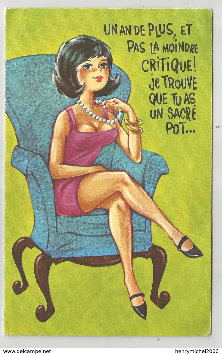 Carte Double  Système Femme  Pin Up Fesses 11,5x18,5 Cm - Cartoline Con Meccanismi