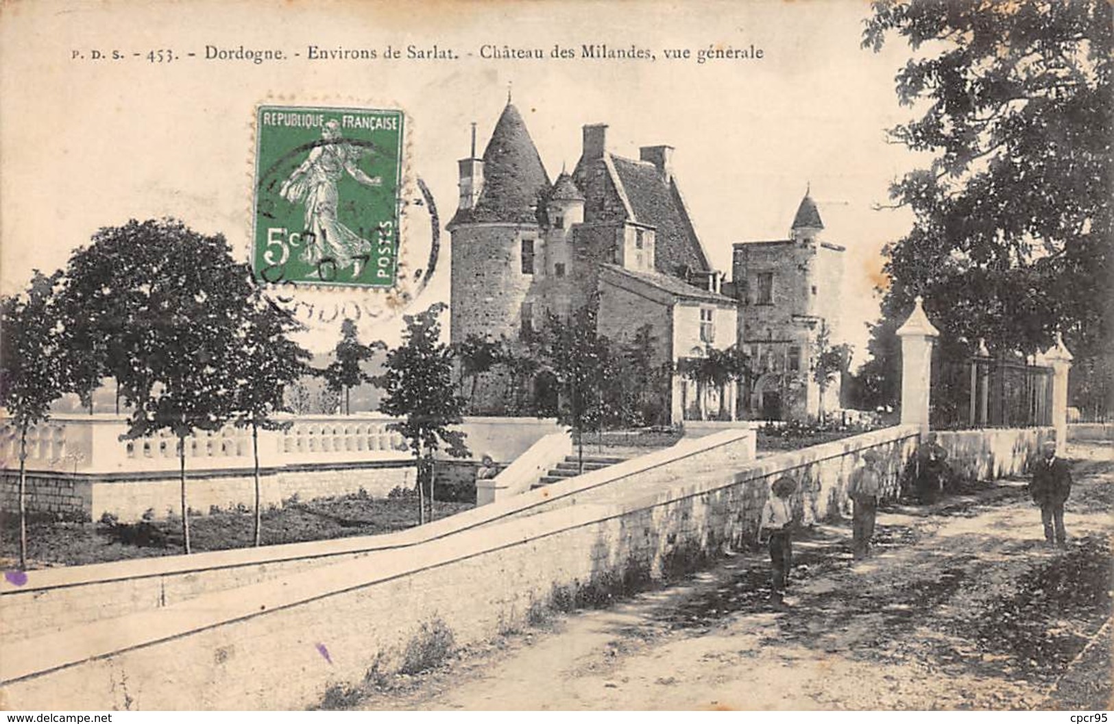 24 .n° 109684 . Sarlat . Le Chateau Des Milandes . Vue Generale . - Autres & Non Classés