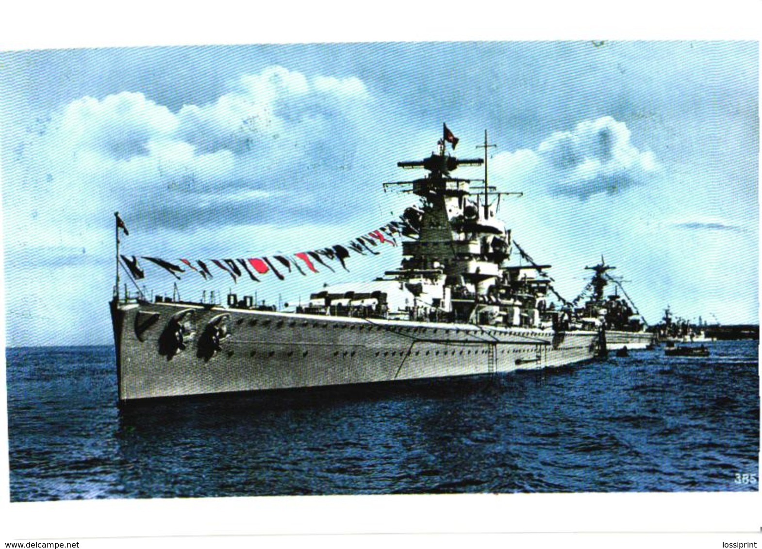 Germany War Ship, Pocket Battleship Admiral Scheer - Guerre