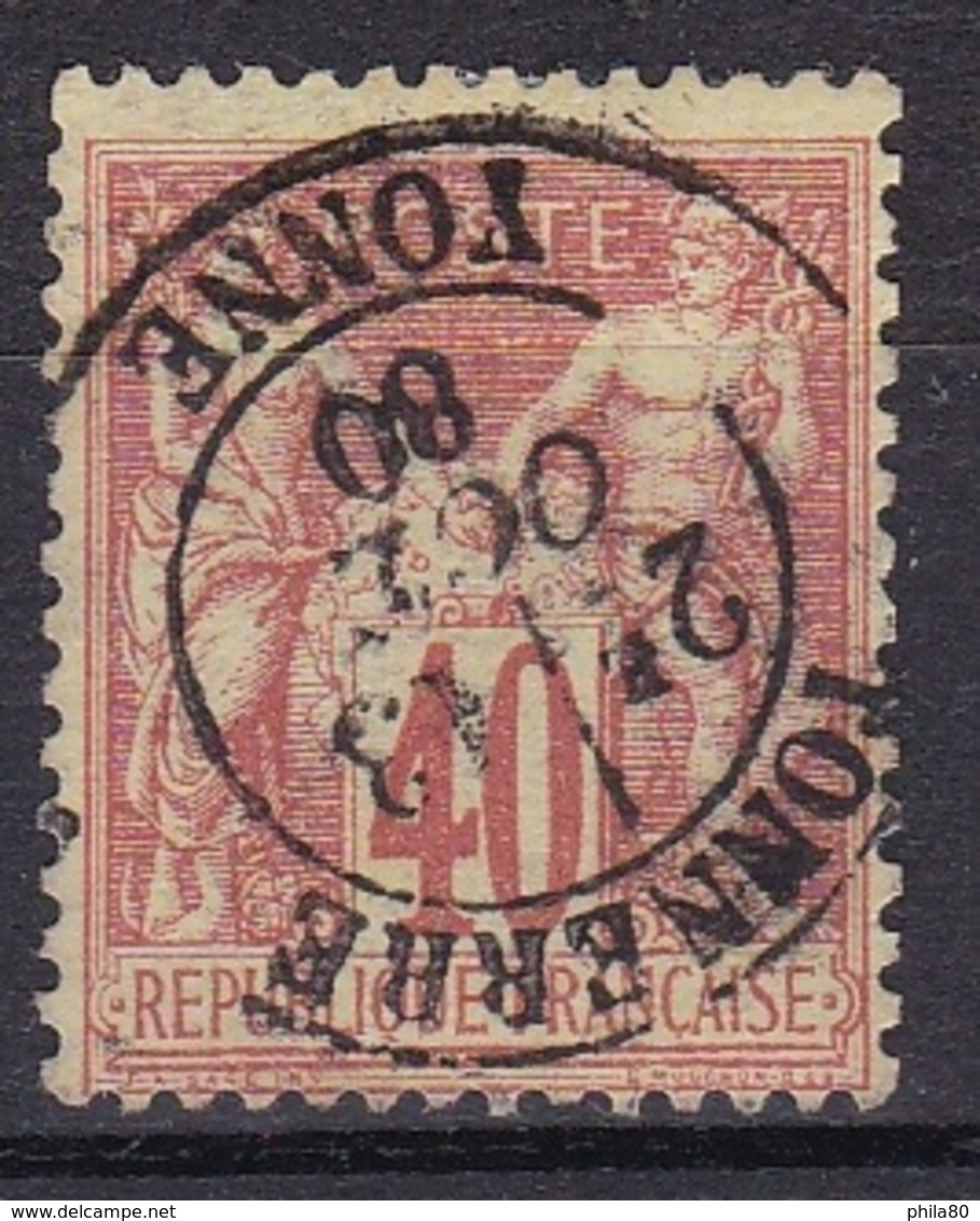 France N°70 Type Sage 40 C Rouge Orange - 1876-1878 Sage (Type I)