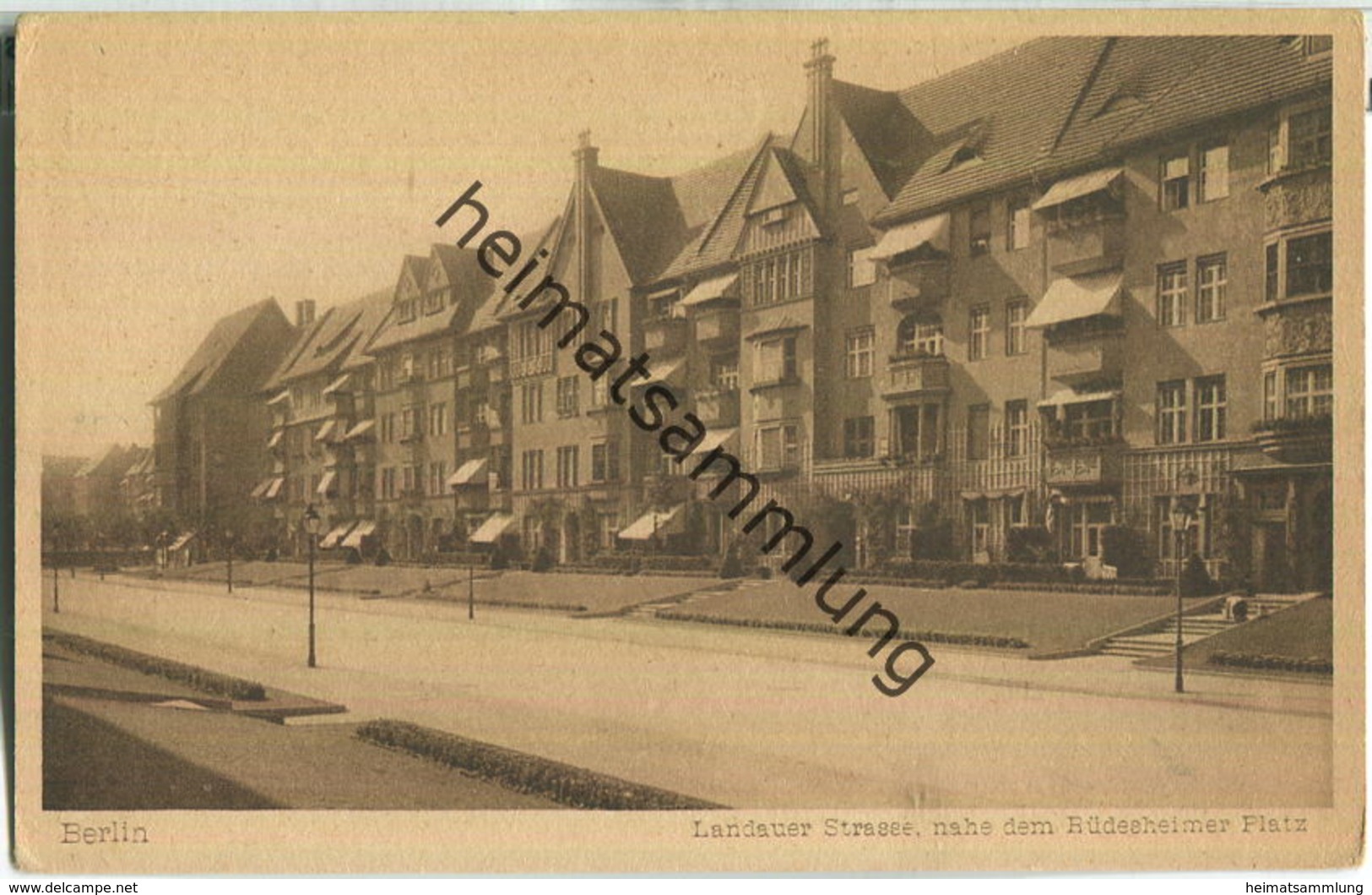 Berlin-Wilmersdorf - Landauer Straße Nahe Dem Rüdesheimer Platz - Verlag Fischer & Wittig Leipzig 20er Jahre - Wilmersdorf