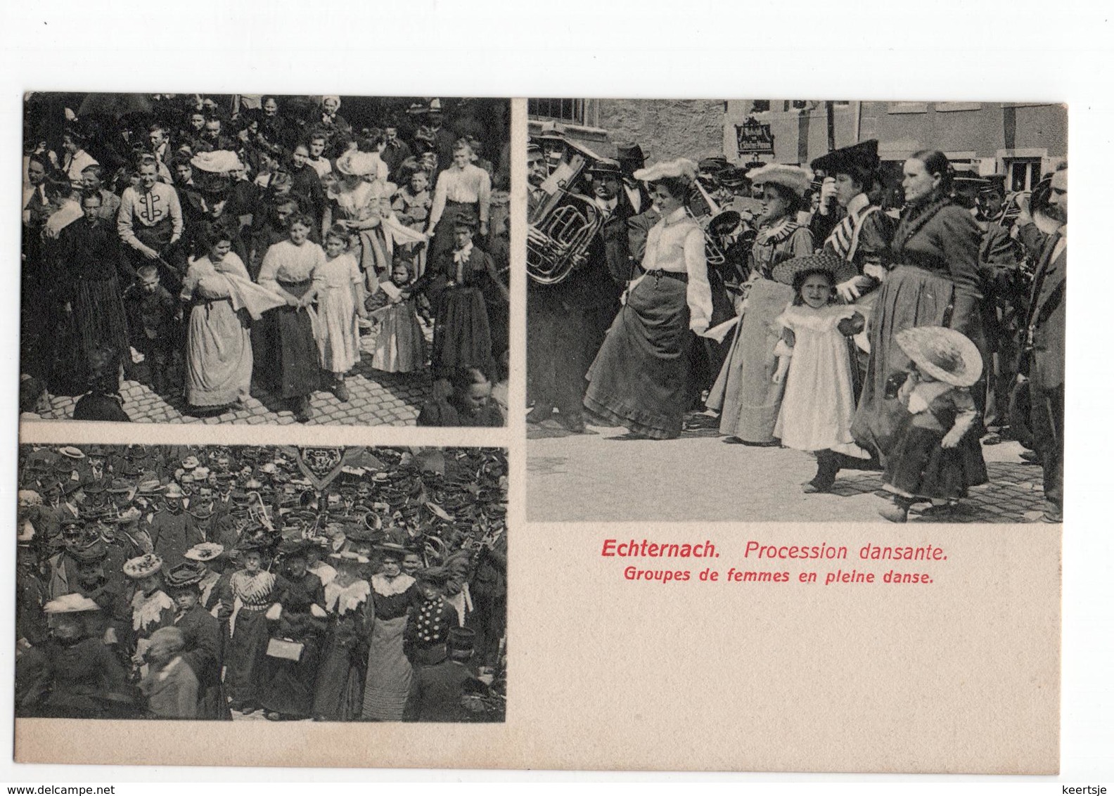 Luxembourg - Echternach - Procession Dansante - Groupes De Femmes Pleine Danse - 1910 - Altri & Non Classificati