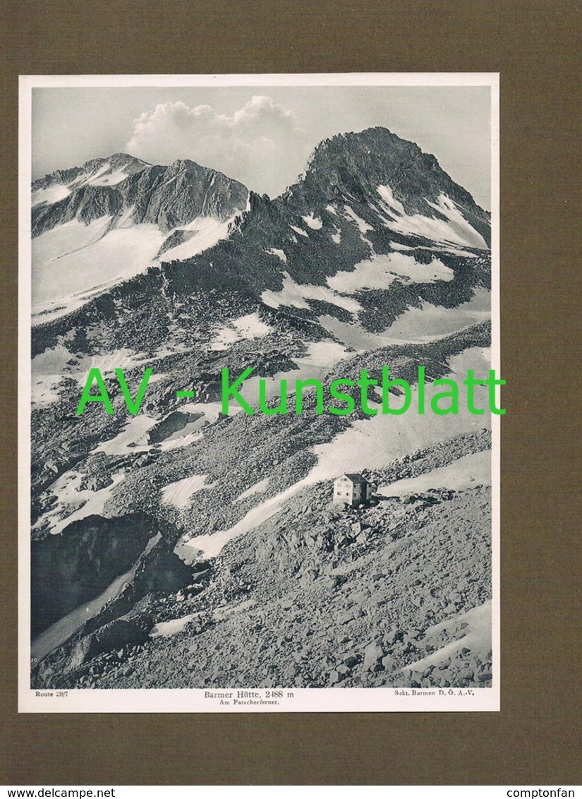 309-2 Barmer Hütte Sektion Barmen Hohe Tauern Lichtdruck 1908 !! - Andere & Zonder Classificatie