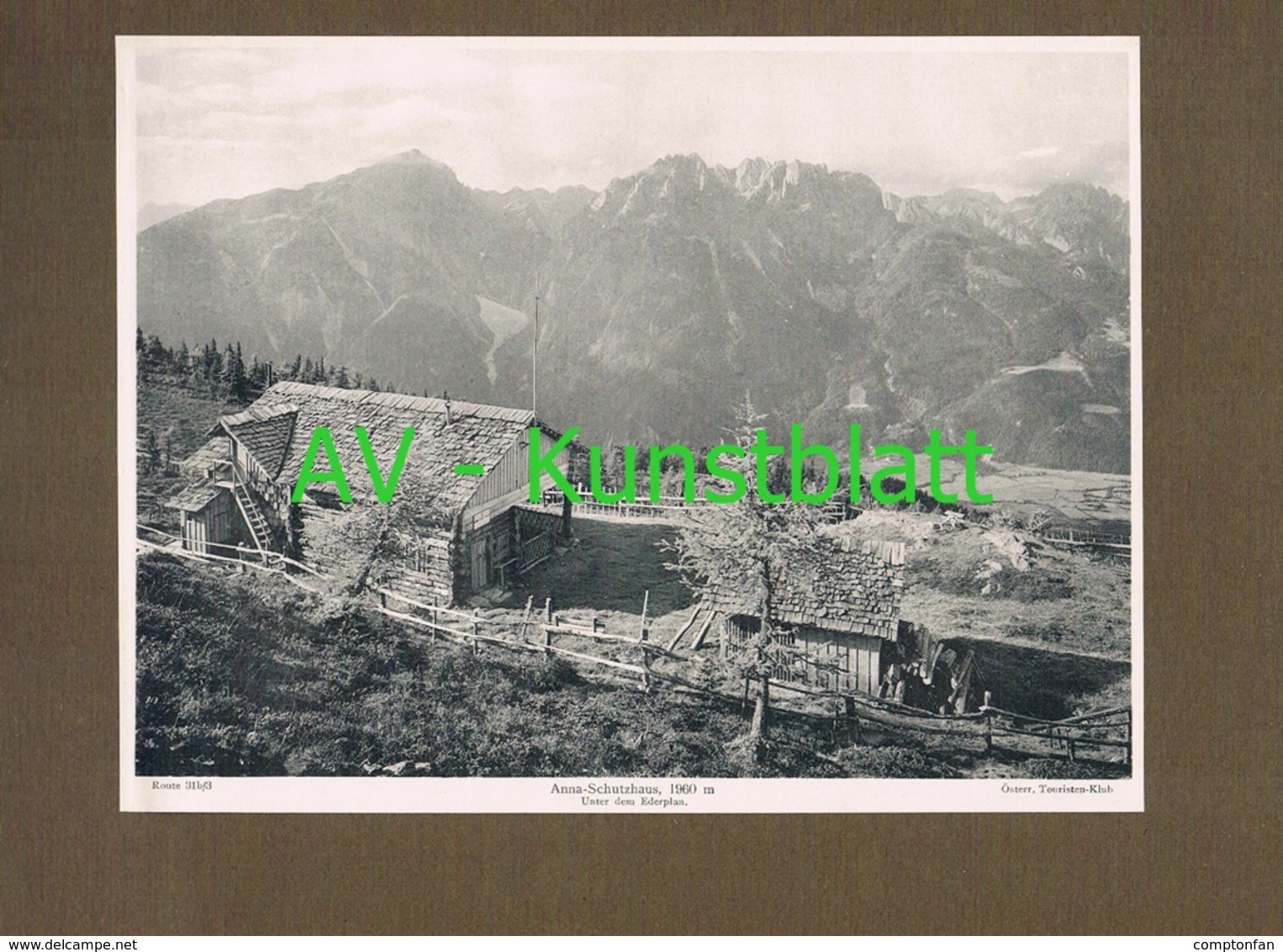 321-2 Anna Schutzhaus Hütte Österr. Touristen-Klub Lichtdruck 1908 !! - Sonstige & Ohne Zuordnung