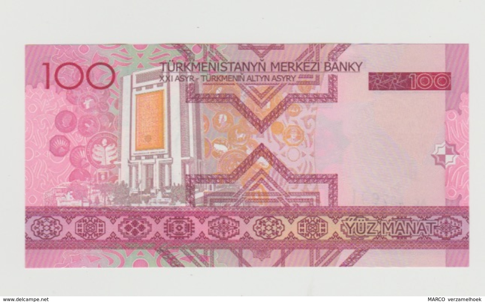 Banknote Turkmenistan 100 Manat 2005 UNC - Turkmenistan